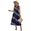 WIHOLL Vacation Dresses for Women 2026 Summer Flowy Maxi Cute Dress Beach Essentials Swimsuit Tshirt Dresses Floral S