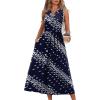 WIHOLL Vacation Dresses for Women 2026 Summer Flowy Maxi Cute Dress Beach Essentials Swimsuit Tshirt Dresses Floral S