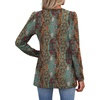 WIHOLL Western Shirts for Women Long Sleeve Cowboy Chic Boho Tops Fall Fashion Cowgirl Outfits Country Concert Ethnic Print M