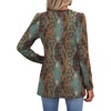 WIHOLL Western Shirts for Women Long Sleeve Boho Fall Tops Fashion Clothing Cowgirl Outfits Vintage Graphic Tees Ethnic Print S