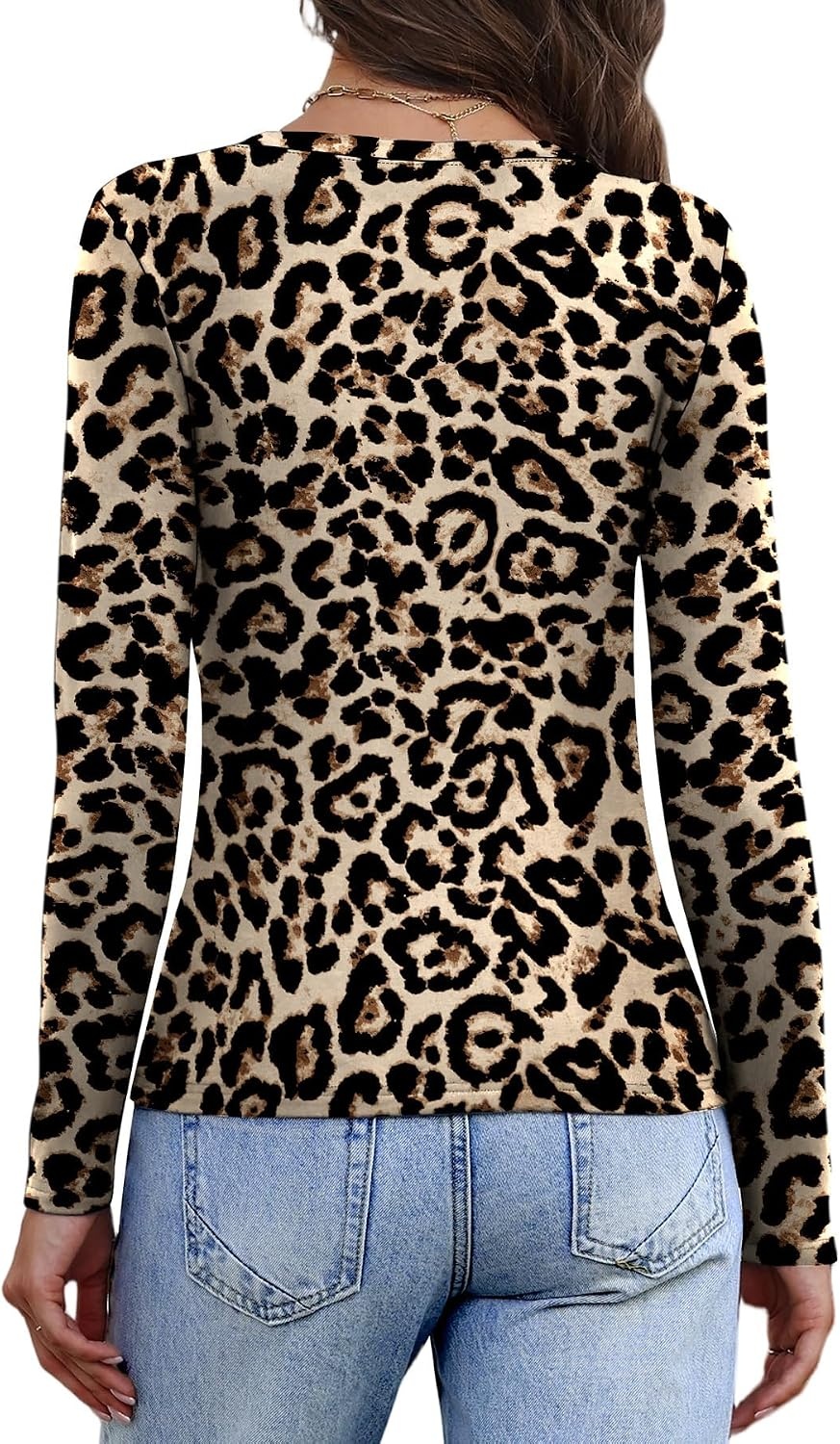 image:imageWIHOLL Long Sleeve Thermal Shirts for Women Fall TopsBleopard