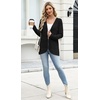 WIHOLL Cardigan Sweaters Fall Fashion Long Sleeve Shirts Casual(02-black)