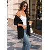 WIHOLL Cardigan Sweaters Fall Fashion Long Sleeve Shirts Casual(02-black)