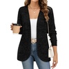 WIHOLL Cardigan Sweaters Fall Fashion Long Sleeve Shirts Casual(02-black)