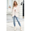 WIHOLL Cardigan Sweaters Fall Fashion Long Sleeve Shirts Casual(04–stripe)