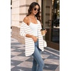 WIHOLL Cardigan Sweaters Fall Fashion Long Sleeve Shirts Casual(04–stripe)