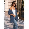 WIHOLL Cardigan Sweaters Fall Fashion Long Sleeve Shirts Casual(05-navy Blue)