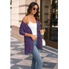 WIHOLL Cardigan Sweaters Fall Fashion Long Sleeve Shirts Casual(06-purple)