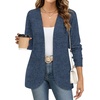 WIHOLL Cardigan Sweaters Fall Fashion Long Sleeve Shirts Casual(06-purple)