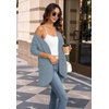 WIHOLL Cardigan Sweaters Fall Fashion Long Sleeve Shirts Casual(08-blue)