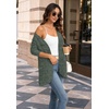 WIHOLL Cardigan Sweaters Fall Fashion Long Sleeve Shirts Casual(09-green)