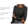 WIHOLL Long Sleeve Thermal Shirt for Women Light Fleece Tops Fall 2026 Crew Neck Casual Basic T-Shirts(D-grey)