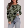 WIHOLL Long Sleeve Thermal Shirt for Women Light Fleece Tops Fall 2026 Crew Neck Casual Basic T-Shirts(Print 01)