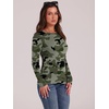 WIHOLL Long Sleeve Thermal Shirt for Women Light Fleece Tops Fall 2026 Crew Neck Casual Basic T-Shirts(Print 01)