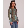 WIHOLL Long Sleeve Thermal Shirt for Women Light Fleece Tops Fall 2026 Crew Neck Casual Basic T-Shirts(Print 03)