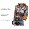 WIHOLL Long Sleeve Thermal Shirt for Women Light Fleece Tops Fall 2026 Crew Neck Casual Basic T-Shirts(Print 05)