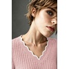 WIHOLL Long Sleeve Womens Shirts Lightweight Fall Tunic Top V Neck Sweaters(05-pink)