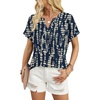 WIHOLL Spring Tops for Women 2026 Summer Short Sleeve Shirts Plus Size Work Outfits Fashion Clothing XL