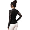 Womens Sexy Mesh Long Sleeve Shirts Fashion Clothing Turtle Necks Sheer Ruched Going Out Tops Fall Outfits Slim Fit Blouses(Print-1)