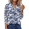 Boho Blue Floral Print