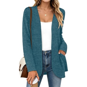 WIHOLL Cardigan Sweaters Fall Fashion Long Sleeve Shirts Casual(07-marine Blue)