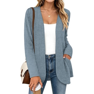 WIHOLL Cardigan Sweaters Fall Fashion Long Sleeve Shirts Casual(08-blue)