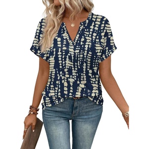 WIHOLL Spring Tops for Women 2026 Summer Short Sleeve Shirts Plus Size Work Outfits Fashion Clothing XL