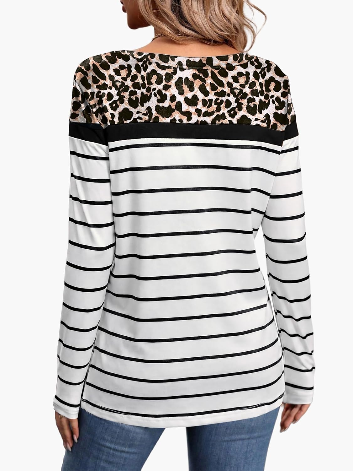 image:imageWIHOLL Long Sleeve Shirts for Women Leopard Tops Fall Fashion Outfits 2026