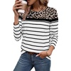 WIHOLL Long Sleeve Shirts for Women Leopard Tops Fall Fashion Outfits 2026