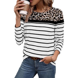 WIHOLL Long Sleeve Shirts for Women Leopard Tops Fall Fashion Outfits 2026