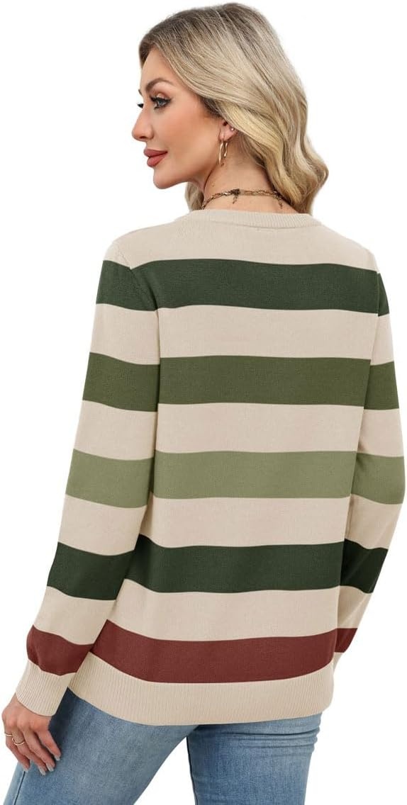 image:imageWIHOLL Sweaters for Women Lightweight Fall Tops Pullover Long Sleeve ShirtsSforest Heritage