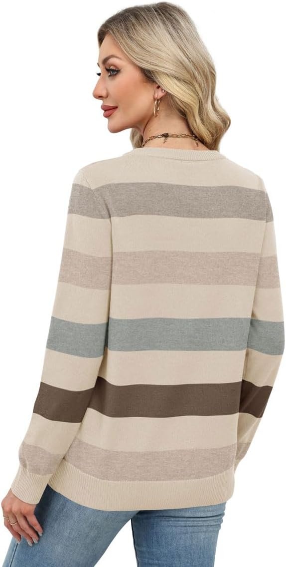 image:imageWIHOLL Sweaters for Women Lightweight Fall Tops Pullover Long Sleeve ShirtsSquiet Luxury