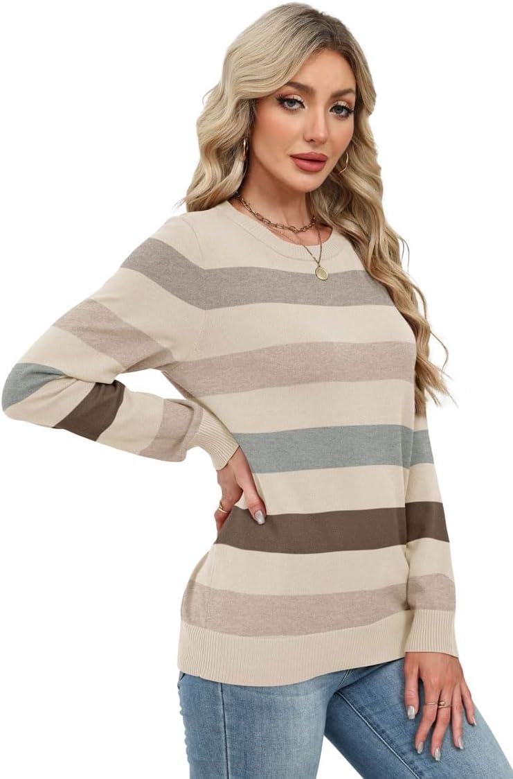 image:imageWIHOLL Sweaters for Women Lightweight Fall Tops Pullover Long Sleeve ShirtsSquiet Luxury