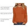 WIHOLL Long Sleeve Shirts for Women Waffle Knit Trendy Fall Fashion 2026 Dressy Casual Blouses Teacher Outfits(Caramel)
