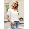 WIHOLL Short Sleeve Sweater Tops 2026 Spring Summer Trendy Knit Business Casual Essential V Neck Sweaters(01 – White)