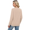 WIHOLL Sweaters for Women Lightweight Fall Tops Pullover Long Sleeve Shirts(Apricot)