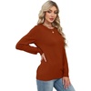 WIHOLL Sweaters for Women Lightweight Fall Tops Pullover Long Sleeve Shirts(Caramel)