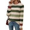 WIHOLL Sweaters for Women Lightweight Fall Tops Pullover Long Sleeve Shirts(S-forest Heritage)