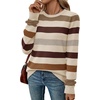 WIHOLL Sweaters for Women Lightweight Fall Tops Pullover Long Sleeve Shirts(S-mocha Mousse)