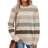WIHOLL Sweaters for Women Lightweight Fall Tops Pullover Long Sleeve Shirts(S-quiet Luxury)