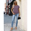 WIHOLL Womens Lightweight Sweater Spring Summer Fall Outfits Cap Sleeve Hollow Out Knit Fashion Clothing 2026(2-purple)