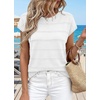 WIHOLL Womens Lightweight Sweater Spring Summer Fall Outfits Cap Sleeve Hollow Out Knit Fashion Clothing 2026(2-white)