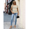 WIHOLL Womens Lightweight Sweater Spring Summer Fall Outfits Cap Sleeve Hollow Out Knit Fashion Clothing 2026(3-apricot Stripes2)
