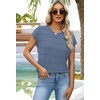 WIHOLL Womens Lightweight Sweater Spring Summer Fall Outfits Cap Sleeve Hollow Out Knit Fashion Clothing 2026(3-blue)