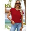 WIHOLL Womens Lightweight Sweater Spring Summer Fall Outfits Cap Sleeve Hollow Out Knit Fashion Clothing 2026(3-red)
