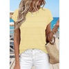 WIHOLL Womens Lightweight Sweater Spring Summer Fall Outfits Cap Sleeve Hollow Out Knit Fashion Clothing 2026(3-yellow)