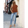 WIHOLL Womens Lightweight Sweater Spring Summer Fall Outfits Cap Sleeve Hollow Out Knit Fashion Clothing 2026(Caramel)