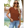 WIHOLL Womens Lightweight Sweater Spring Summer Fall Outfits Cap Sleeve Hollow Out Knit Fashion Clothing 2026(Caramel)