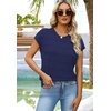 WIHOLL Womens Lightweight Sweater Spring Summer Fall Outfits Cap Sleeve Hollow Out Knit Fashion Clothing 2026(Dark Blue)