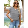 WIHOLL Womens Lightweight Sweater Spring Summer Fall Outfits Cap Sleeve Hollow Out Knit Fashion Clothing 2026(Gray)